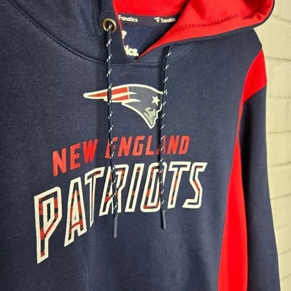 Fanatics Blue, Red and White New England Patriots Hoodie - Picture 2 of 7